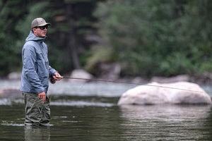 Watching the fish rise in the Carbon Jacket and Carbon Wader. 