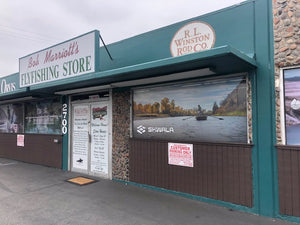 Storefront image of Bob Marriott's Flyfishing Store. 