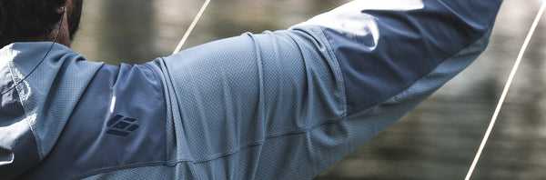 Close up shot of the Sol Tactical hoody displaying its paneled design.