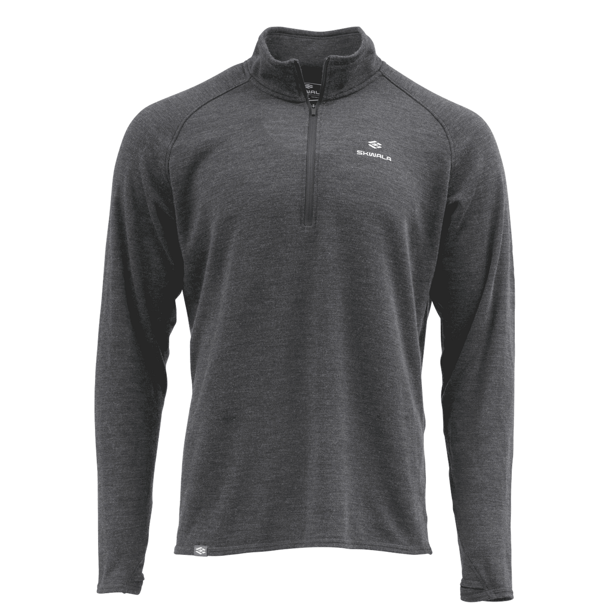 りー Midweight Thermo 260 Q-Zip | Merino Fishing Baselayer Top | Skwala