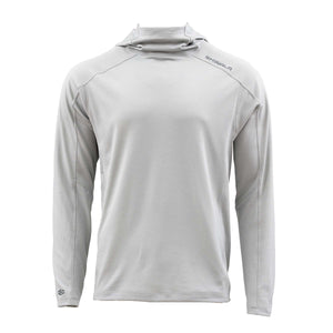 Front facing, hero image of the Sol Hoody. Color: steel