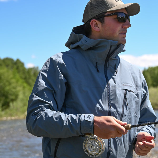 Men's Breathable Fly Fishing Wading Jacket Waterproof Fishing Wader M / Gray