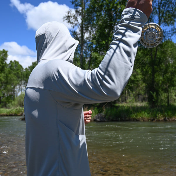 Buy Performance Hooded Fishing Shirt Long Sleeve Hoodie Sun Protection  ;Charcoal;X-Large at